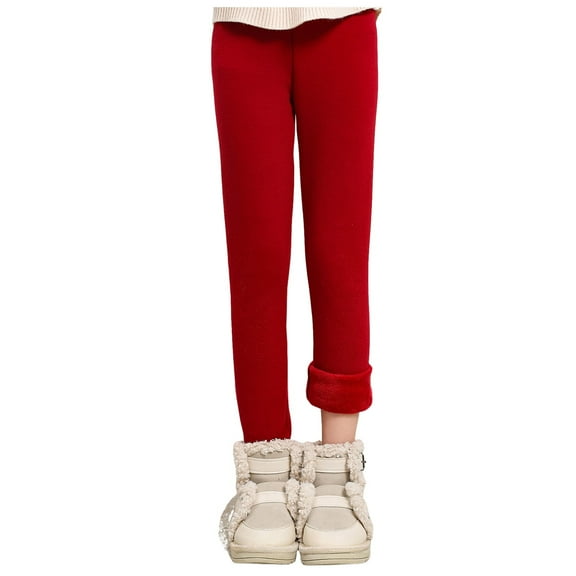 Splozh Cotton Leggings for Toddler Baby Toddler Leggings Soft Cotton Blend Durable Perfect for Every Adventure Red,11-12 Years