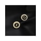 thumbnail image 4 of 1pc Simple & Fashionable Round Shaped Rhinestone Inlaid Capital 26 Letters Brooch For Men's Business Suit Accessory, 4 of 5