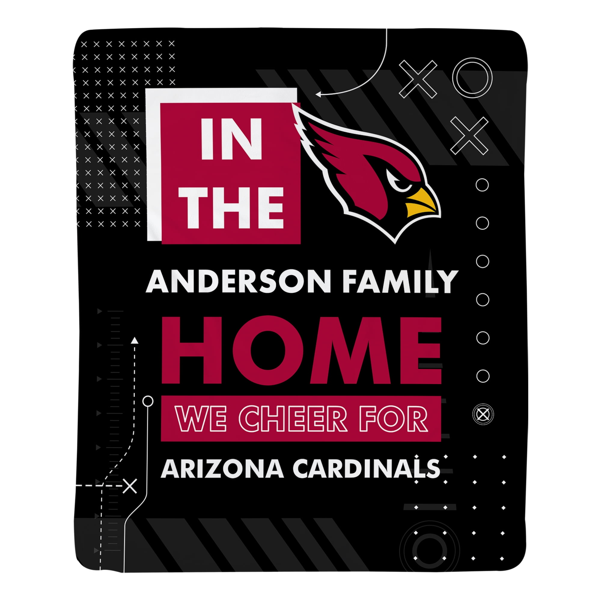 Personalized NFL Official Blanket – Custom NFL 50x60 Sherpa Throw. Unisex, Adult, Teen, Tween. Walmart Custom Weighs 1.79 lb.