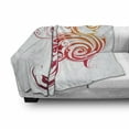 thumbnail image 3 of Phoenix Soft Flannel Fleece Throw Blanket, Bird with Swirled Wings Reborn Several Lives Design, Cozy Plush for Indoor and Outdoor Use, 70" x 90", Dark Orange White Red, by Ambesonne, 3 of 6