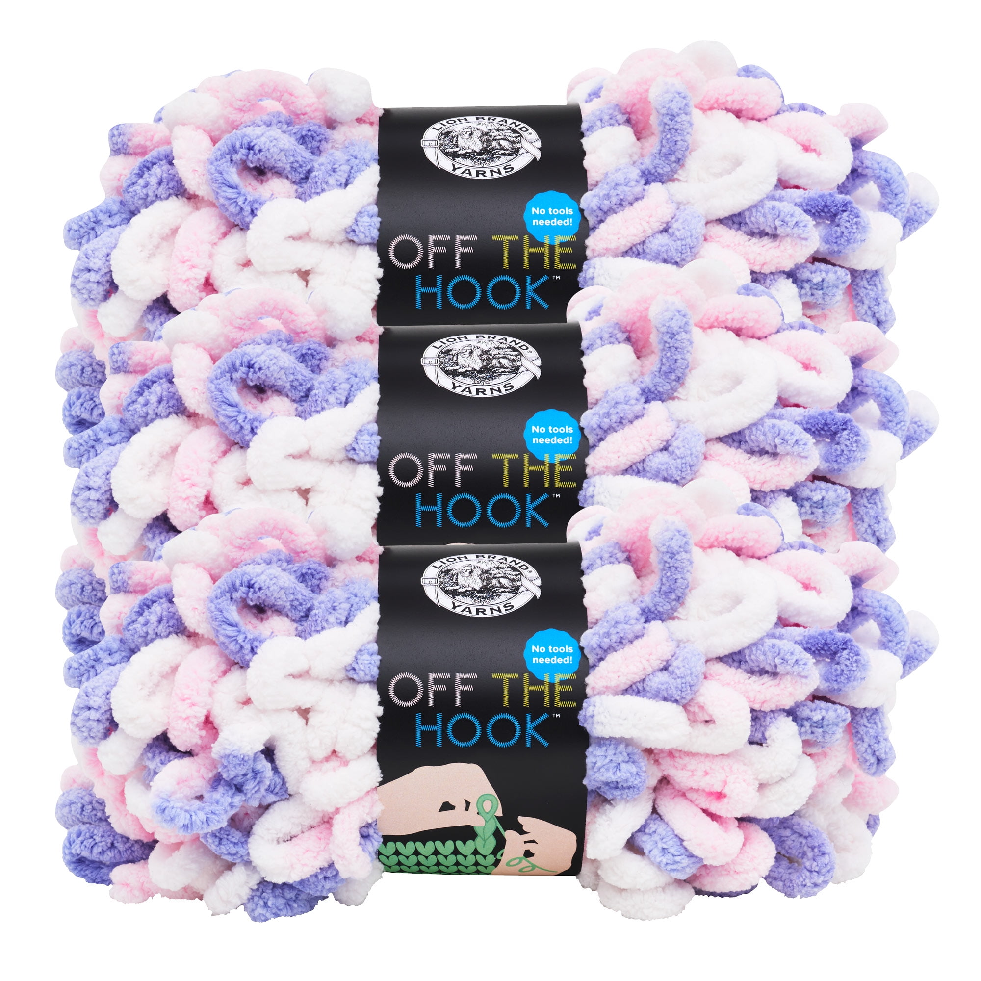 Lion Brand Off the Hook Unicorn 3 Pack Loop Yarn