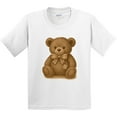 thumbnail image 3 of Inktastic Vintage Teddy Bear with Patch Youth T-Shirt, 3 of 5