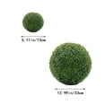 thumbnail image 3 of 13 Inch Artificial Plant Topiary Ball, Faux Boxwood Balls, All-Year Green Faux Plant Decorative Balls for Backyard, Balcony,Garden, Wedding and Home Decor, 3 of 4