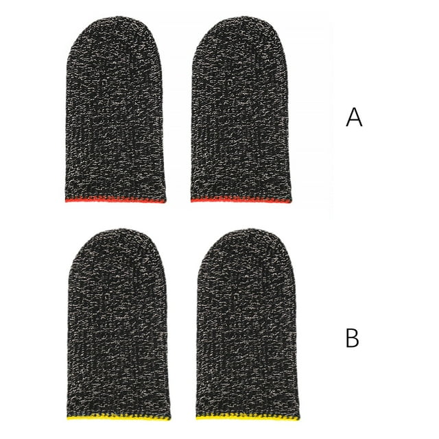 2Pcs Game Fingertip Manches Gants de Jeu Résistants à la Sueur; Écran Respirant Résistant à la Transpiration Gants de Protection Kit de Jeu Portable Pièces Détachées Jaune