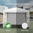 thumbnail image 6 of 10x10Ft Pop Up Gazebo Canopy Tent, Pink, with 4 Removable Sidewalls (2 with Windows, 2 with Zippers), 4 Weight Sand Bags & Carry Bag, Waterproof UV Protection Outdoor Canopy, 6 of 10