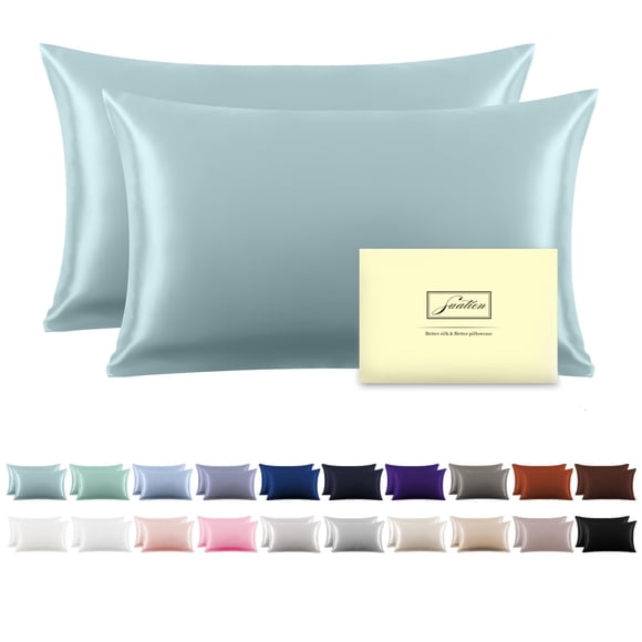 Funda de almohada de seda Suatien para cabello y piel, suave y transpirable
