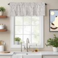 thumbnail image 2 of Grey Tree Branch Valance Curtain for Windows Retro Classic Art Grey Tree Branches Flower Rod Pocket Curtain Valances Short Window Treatments Panels for Kitchen Bathroom Laundry Basement 42 x 12 Inch, 2 of 9