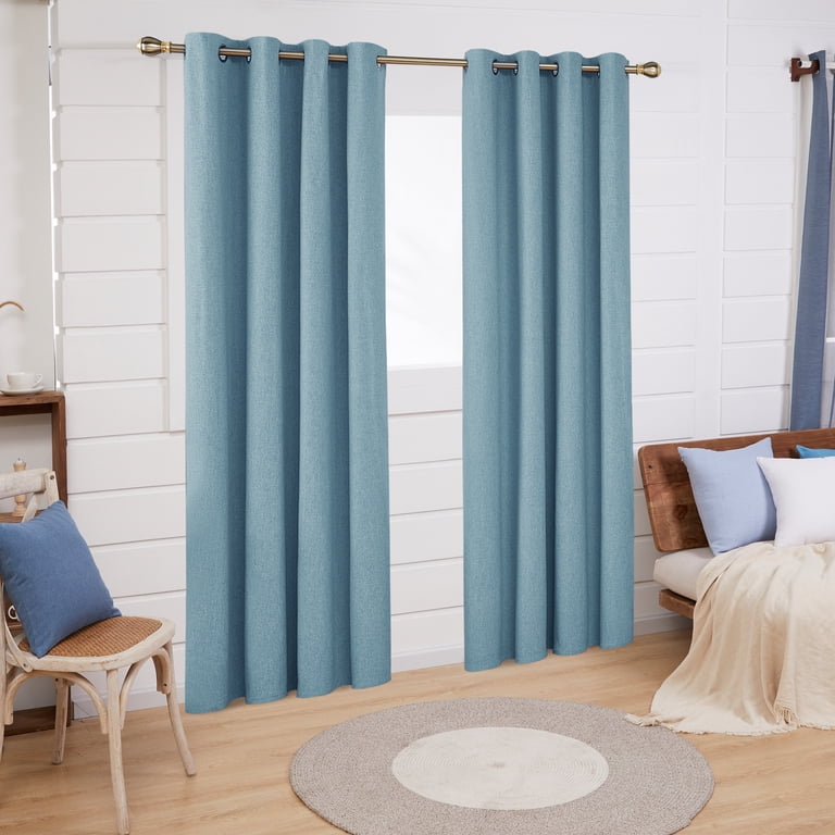 Deconovo 100% Blackout Grommet Curtains, 52" x 84", Teal, 2 Panels photo 8