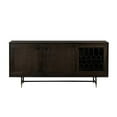 thumbnail image 2 of Armen Living Gatsby Buffet Moderne 2 Portes en Bois et Métal Gris Foncé/chêne, 2 of 13