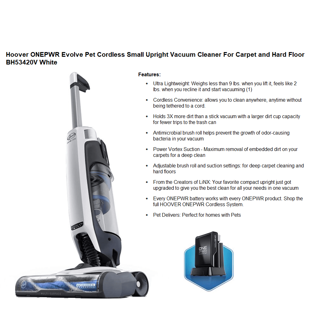 Hoover ONEPWR Evolve Pet Cordless Small 