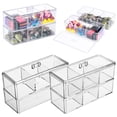 thumbnail image 4 of Drawer Organizer Small Organizer with 6 Drawers, Desktop Drawer Box, Plastic Craft Storage Box for Office Home Room Jewelry Hair Clips Small Parts Collection, 4 of 6