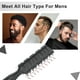 thumbnail image 5 of Cepillo ventilado para secar el cabello mojado corto rizado o lacio para hombres y mujeres, 5 of 7
