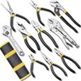 thumbnail image 1 of MasterSpec 10Pcs Hand Tool Set Pliers Set Long Nose/Slip Joint/Diagonal/Combination/Jaw Locking/Water Pump Pliers/Adjustable Spanner, 1 of 12