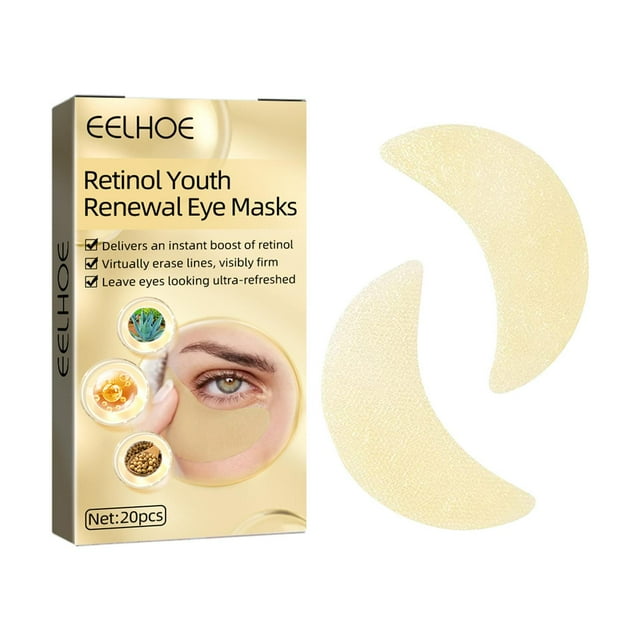 10 Unidades de Parches Refrescantes para los Ojos, Hidratación Profunda y Reducción de Hinchazón