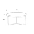 thumbnail image 3 of Mesa De Centro Baja Fher Marmol-negro-cristal, 3 of 3