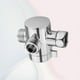 thumbnail image 5 of Durable Shower Water Divider Base Silver Arc Buckle Three Way Water Segregation 1PC, 5 of 5