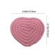 thumbnail image 3 of Mantel individual de algodón tejido en forma de corazón • Protector de mesa rosa intenso • Esterilla lavable duradera de 12,5x10,5 cm • Decoración decorativa para la mesa de San Valentín, 3 of 6