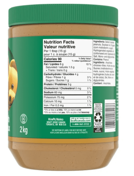 Kraft Smooth Peanut Butter, 2kg (4 Pack)