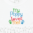 thumbnail image 4 of Inktastic My Poppy Loves Me Girls Baby Dress, 4 of 5