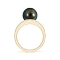 thumbnail image 2 of ANGARA Solitaire Tahitian Cultured Pearl Double Shank Ring in 14K Yellow Gold for Women | June Birthstone, Birthday, Anniversary, Jewelry Gift for Women | Pearl Ring, 2 of 8