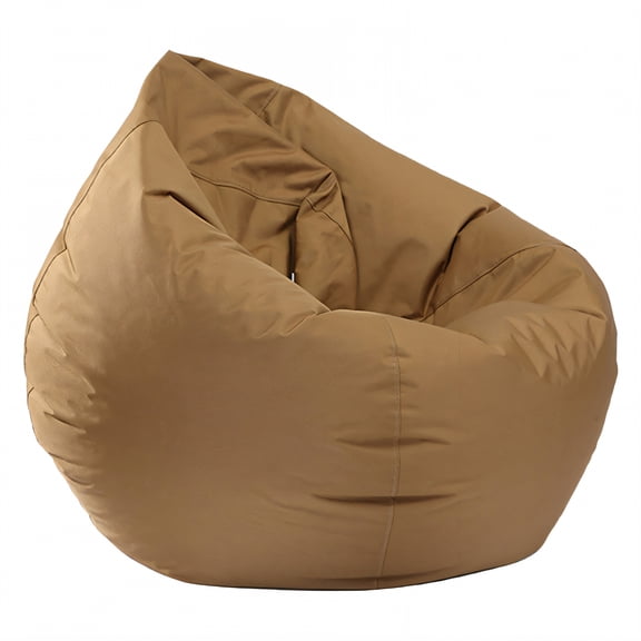 AUQ Bean Bag Cover,Broad Area Bean Bag Chair Cover Only,Resilient Threading Bean Bag Storage,Brown1