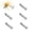 5 Pcs, variant on Urchin Bait Weights, Sea Urchin Bait Anchor Shaped Sinker with Anti-Slip Locking Hook for Urchin-Style Soft Plasti, 3/32 to 3/16 oz