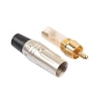 thumbnail image 4 of Adaptador de Corrientes Conector de Enchufe RCA Audio montaje en Panel de Clavija Acessorio Pearl Hugo Enchufe plateado oro RCA, 4 of 10