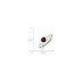 thumbnail image 2 of Primal Silver Sterling Silver Rhodium-plated Garnet and Cubic Zirconia Heart Ring, 2 of 5