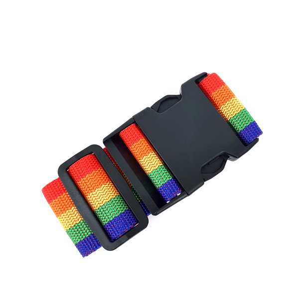 GLFSIL Rainbow luggage strap word luggage strap Packing strap Rainbow