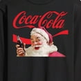 thumbnail image 3 of Coca-Cola - Santa Closeup - Men's Long Sleeve Graphic T-shirt, 3 of 5