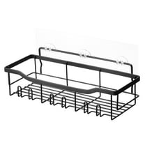 KFFKFF 5-Pack Adhesive Shower Caddy Set, Bathroom and Kitchen Storage Shelves with Soap and Toothbrush Holder, No-Drill Installation, Supports Up to 40 lbs