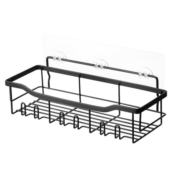 KFFKFF 5-Pack Adhesive Shower Caddy Set, Bathroom and Kitchen Storage Shelves with Soap and Toothbrush Holder, No-Drill Installation, Supports Up to 40 lbs