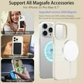 thumbnail image 2 of for iPhone 15 Pro Max Case [Compatible with Magsafe], Liquid Silicone Soft Gel Rubber Slim Cover with Cloth Lining Protective Phone Case for iPhone 15 Pro Max 6.7", Stone, 2 of 16
