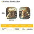 thumbnail image 5 of Yuyamidu Leopard Car Sun Shade Set of 2 UV Ray Sun Visor Cool Windshield Sun Shade for Auto SUV Truck Van Portable Car Windshield Cover Keep Vehicle Cool, 5 of 5