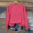 thumbnail image 5 of TKLPEHG Sweatshirt for Women Crew Neck Hoodless Sweatshirts Classic Solid Color Casual Long Sleeve Fashion Loose Lightweight Pullover (Hot Pink,S), 5 of 5