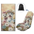 thumbnail image 5 of Xixirimido Car Seat Towel Covers Car Accessories Athletic Running Towel Post Workout Sweatproof Washable Bucket Seat Cover Non Slip for Outdoor Sport, Cute Westies Daisy Flower, 5 of 8