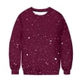 thumbnail image 5 of EchfiProm Fall Tops for Women Hot Pink Pullover Graphic Long Sleeve Womens Sweatshirt Crew Neck, 5 of 8