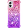 thumbnail image 2 of Compatible with Motorola Moto G Power 2024 Case Girls Women Liquid Glitter Heavy Duty Shockproof Back Cover Soft TPU Bumper Silicone Protective Cover for Moto G Power 5G 2024 Gradient Pink, 2 of 7