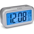 Westclox Travel Alarm Clock with Large Digital Display and Blue