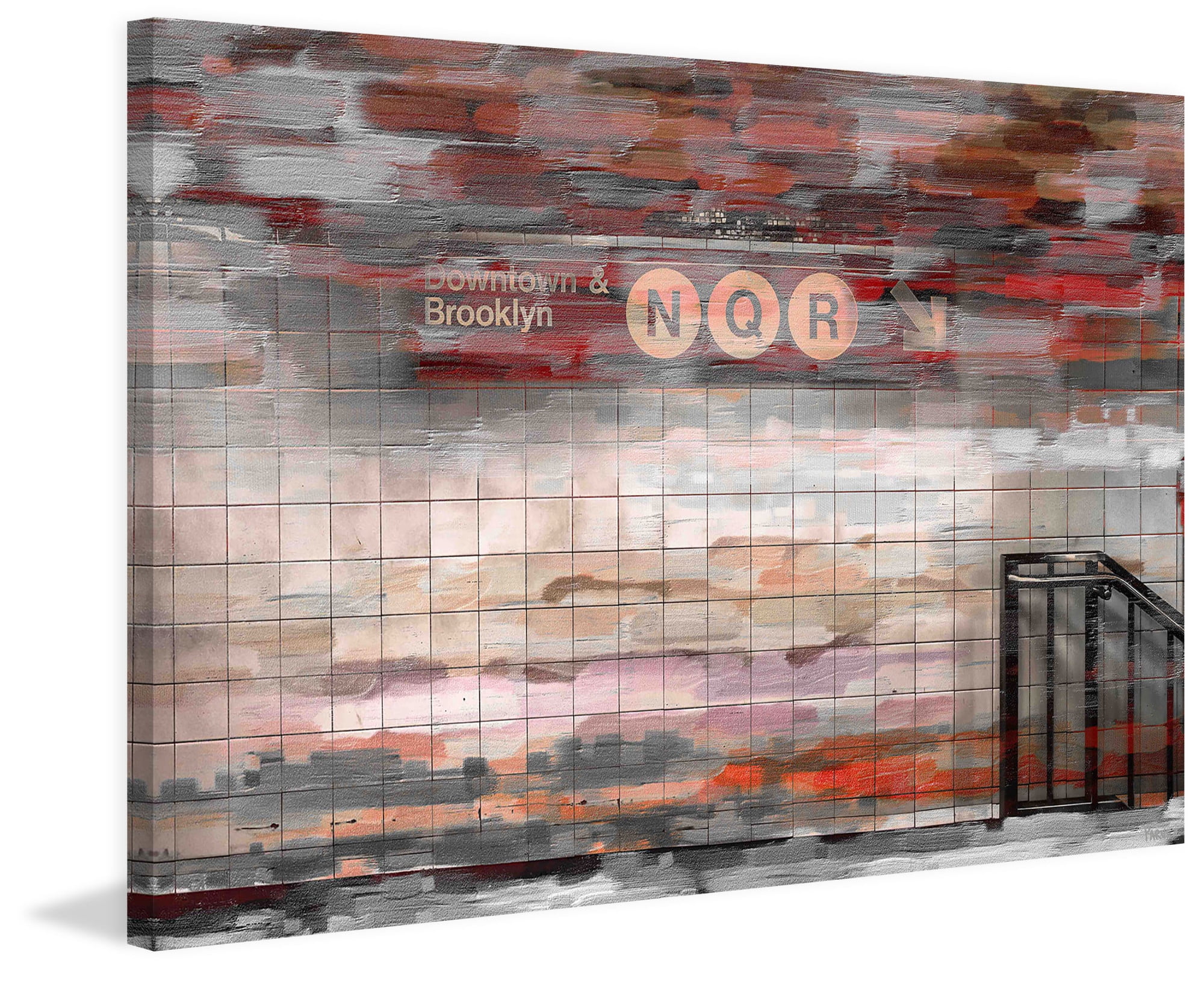 "Downtown & Brooklyn" Print on Canvas