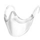 thumbnail image 1 of Mascarilla transparente con almohadillas para la nariz, protector transparente para la nariz y la boca, cara protectora grande reutilizable (transparente) brillar Electrónica, 1 of 4
