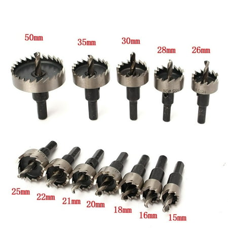 

TAONMEISU 12PCs Hole Saw Tooth Kit HSS Steel Drill Bit Set Cutter Tool for Metal Wooden Alloy