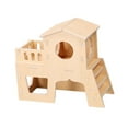 thumbnail image 4 of Jaula de madera para hámster con ventana para ratones, cobayas y hámster Casa histórica, 4 of 9