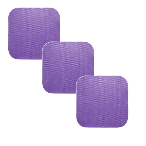 3Pack Jar Opener, Rubber, Multi-function Silicone Bottle Opener for Seniors with Arthritis Weak Hands Lid Cap Gripper Pads Kitchen Coasters Gadgets Purple