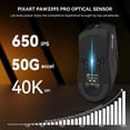thumbnail image 5 of ATTACK SHARK X1 Gaming Mouse with Magnetic Charging Dock, PixArt PAW3395PRO Gaming Sensor, 40000DPI, BT/2.4G Wireless/Wired, 49g SUPERLIGHT Mouse, 100M Optical Microswitches for PC/Xbox/PS/Mac -Black, 5 of 9