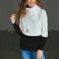 thumbnail image 3 of Womens Sweatshirts And Hoodies Trendy Long Sleeve Sweater Hoodie Zip Up Pockets Autumn Casual Loose Shirt, 3 of 5