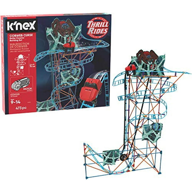 KNEX Thrill Rides Cobweb Curse Roller Coaster Building Set