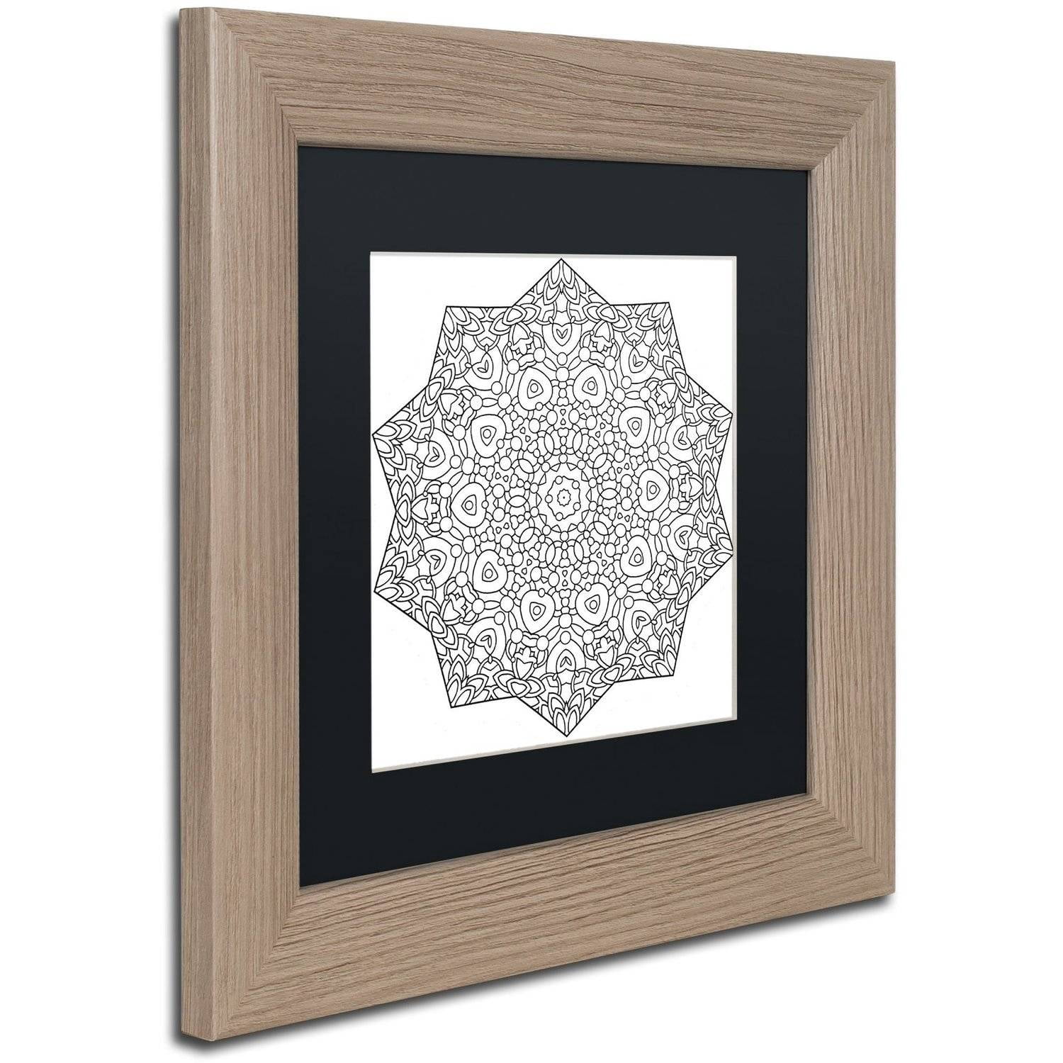 Trademark Fine Art "Mixed Coloring Book 24" Canvas Art by Kathy G. Ahrens, Black Matte, Birch Frame