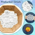 thumbnail image 3 of HLONK 4 Sheets 16Pcs Wedding Dress Water Soluble Hand Sewing Stabilizers for Fabric 11.6x8.2 Inch Embroidery Stitch Practice Embroidery Patterns Transfers for Embroidery Beginners Lovers, 3 of 7