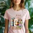 thumbnail image 5 of Girl Read Your Bible Christian Coffee Book Graphic T-Shirt for Women, Gold, Size S, 5 of 6